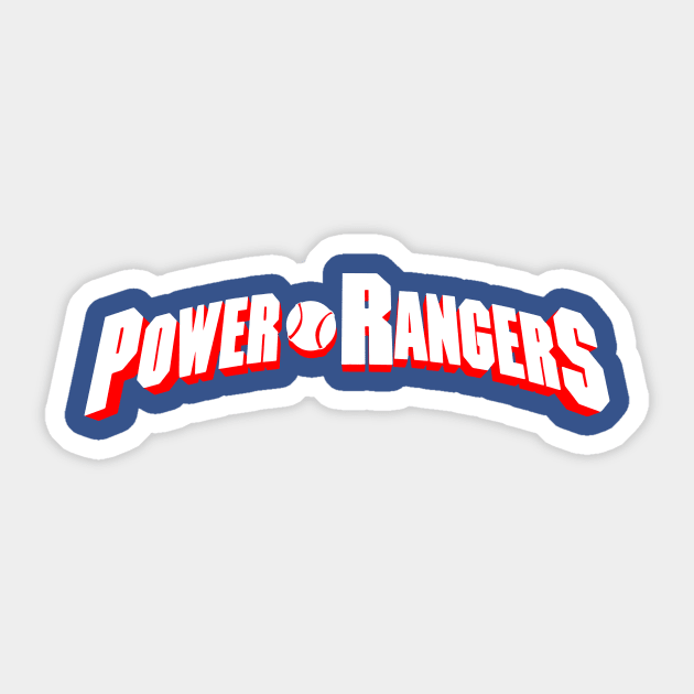 Power Baseball Rangers Sticker by Throwzack